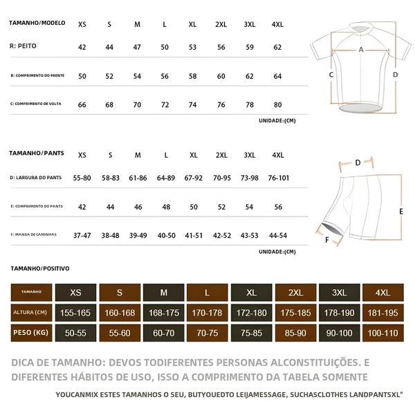 Imagem de Camisa de Ciclismo Masculina Raudax - Kit Uniforme para Verão e MTB