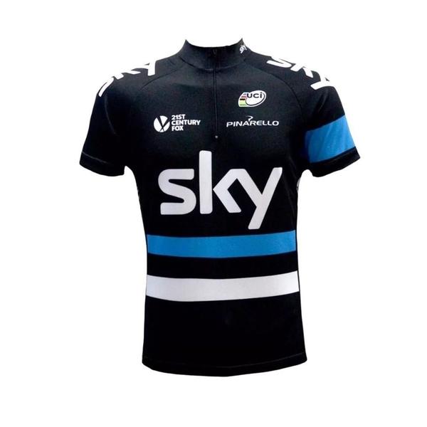 Imagem de Camisa de ciclismo Sky - ERT Cycle Sport - Preto+Azul