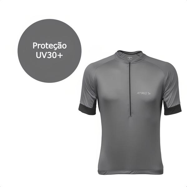 Imagem de Camisa De Ciclismo Sport Masculina Chumbo Tamanho GG Atrio Multilaser - VB009