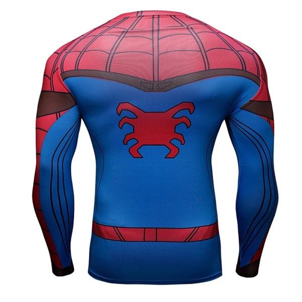 Imagem de Camisa de Compressão Homem Aranha Traje De Volta ao Lar Manga Longa TS Rock Heroes