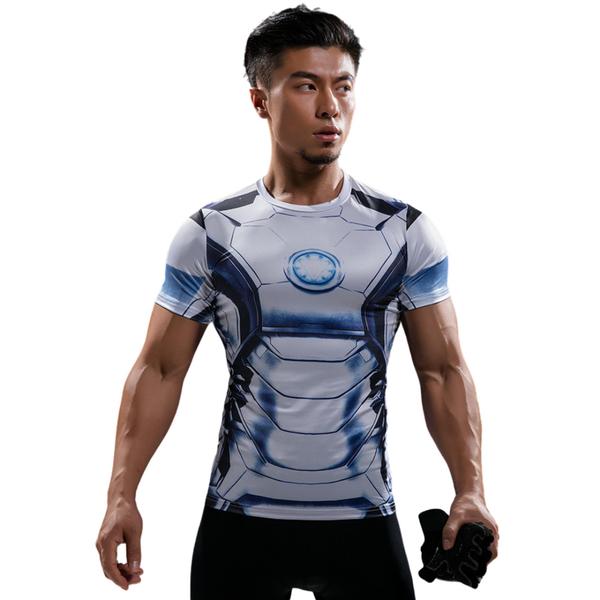 Imagem de Camisa de Compressão Máquina de Combate Rashguard Elastano Manga Curta