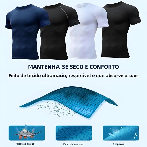 Imagem de Camisa De Compressão Masculina De Secagem Rápida Com Estampa De Aranha Verão Manga Curta Academia