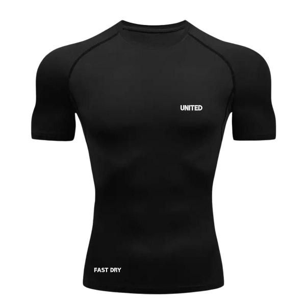 Camisa de compressão térmica Manga Curta United Pro Proteção Solar FPS 50+ Rash Guard Imagem de Camisa de compressão térmica Manga Curta United Pro Proteção Solar FPS 50+ Rash Guard