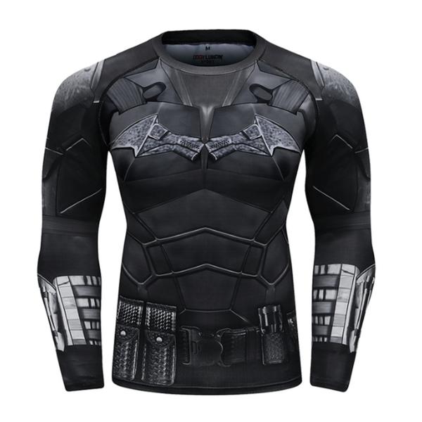 Imagem de Camisa de Compressão The Batman 2022 Manga Longa Rashguard Elastano