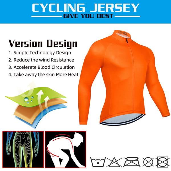 Imagem de Camisa de  manga longa para ciclismo e esportes ao ar livre unisex 