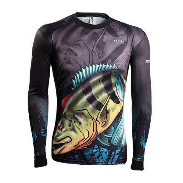 Imagem de Camisa de Pesca BRK Fishing Manga Longa FPU 50+ - Cor: Azul