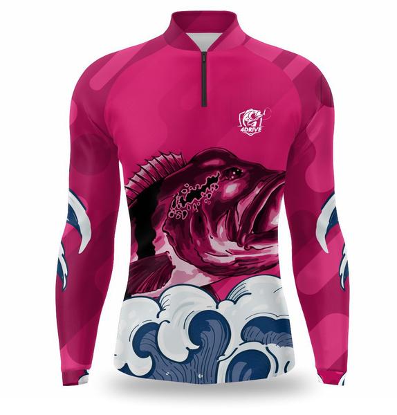 Imagem de Camisa de pesca masculina com proteção UV camiseta para pesca manga longa