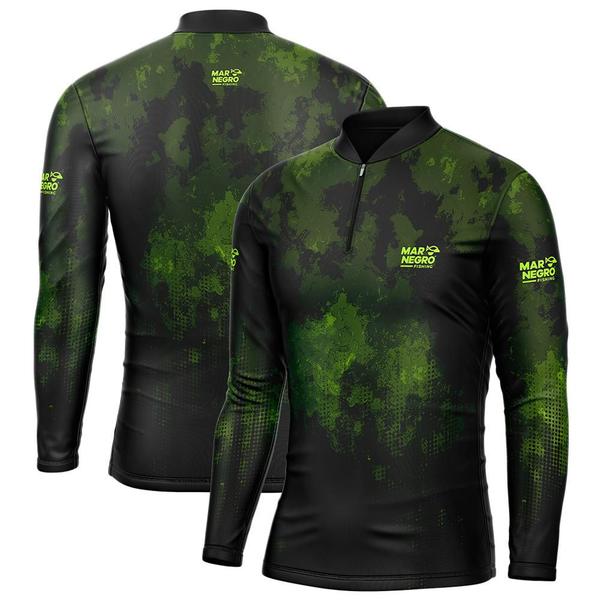 Camisa de Pesca Proteção Solar UV Combate Estonada Verde - Mar Negro G Imagem de Camisa de Pesca Proteção Solar UV Combate Estonada Verde - Mar Negro G