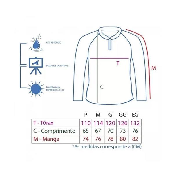 Imagem de Camisa de Pesca Proteção Solar UV KFF72 - King Fish GG