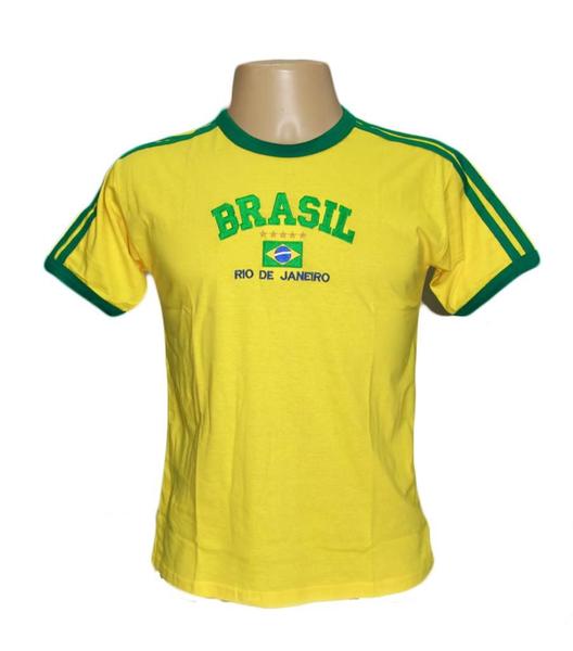 Imagem de Camisa do Brasil Bordada Adulto Unissex