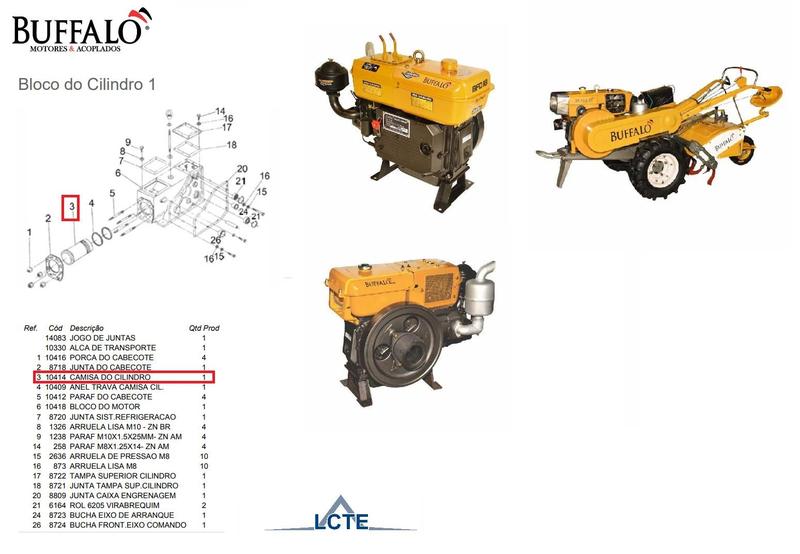 Imagem de Camisa do Cilindro Motor Diesel BFD(E)18.0cv Buffalo - 10414