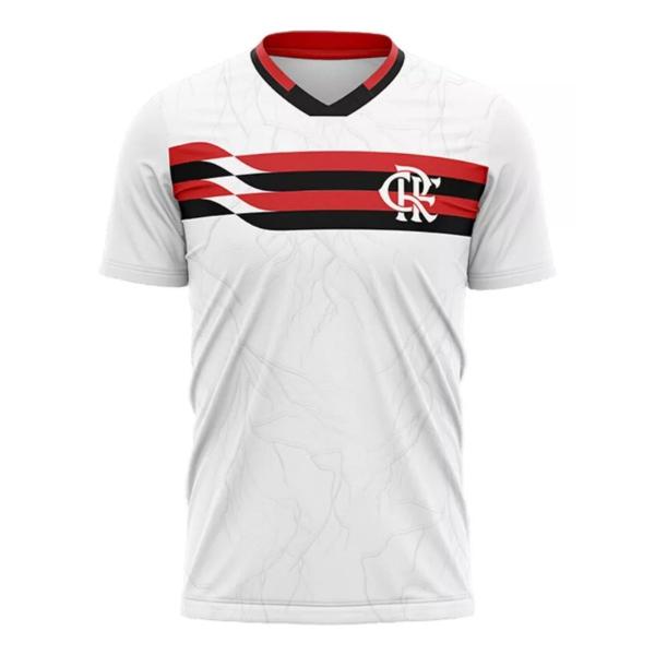 Imagem de Camisa do Flamengo Masculino Adulto Braziline Origem Branco