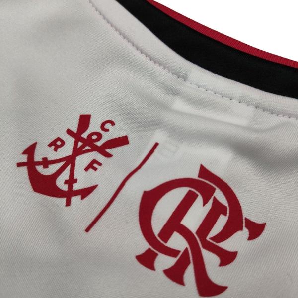 Imagem de Camisa do Flamengo Masculino Adulto Braziline Origem Branco