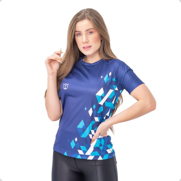 Imagem de Camisa dry fit academia feminina com proteção UV B41