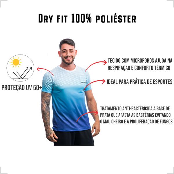 Imagem de Camisa dry fit academia masculina com proteção UV B6