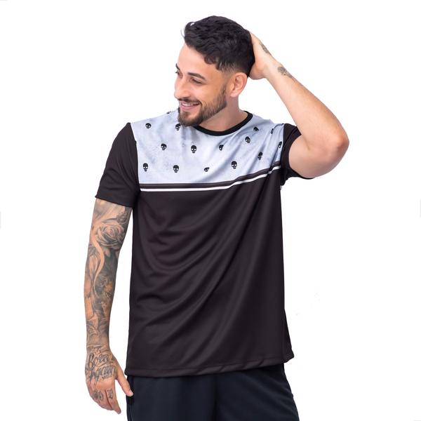 Imagem de Camisa Dry Fit Academia Treino Masculina Com Proteção Uv B61