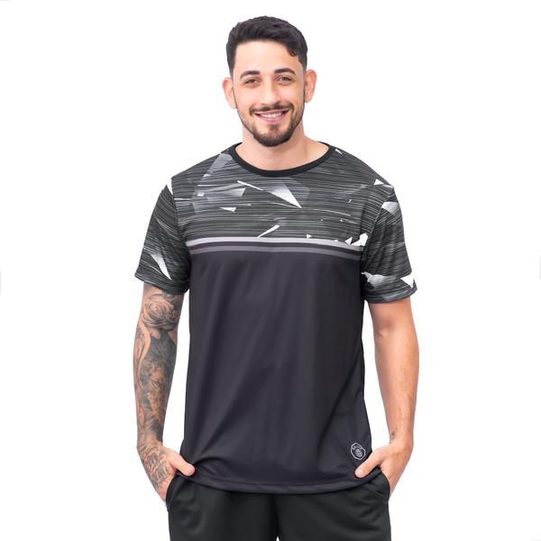 Imagem de Camisa Dry Fit Academia Treino Masculina Com Proteção Uv B63