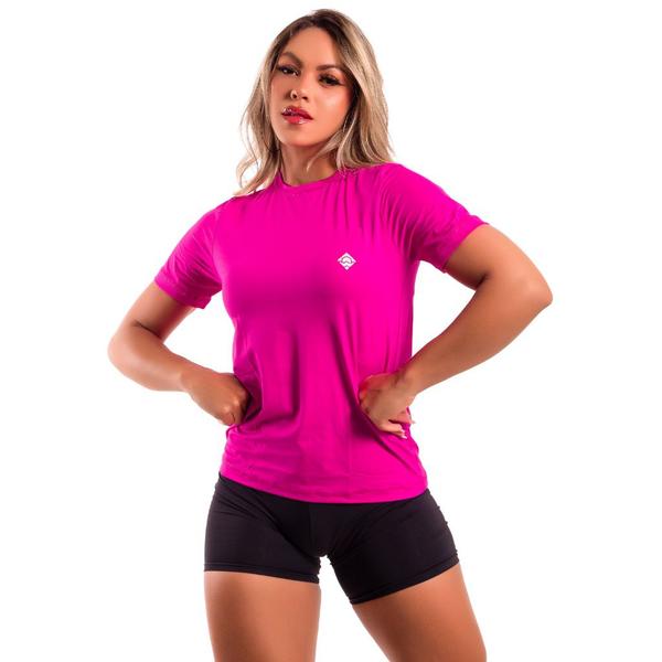 Imagem de Camisa Dry Fit Poliamida Feminina Academia Proteção Solar