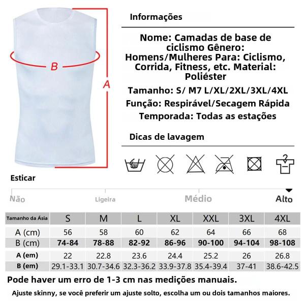 Camisa e Colete de Ciclismo Masculina - Reflexiva, Secagem Rápida e Branca Imagem de Camisa e Colete de Ciclismo Masculina - Reflexiva, Secagem Rápida e Branca