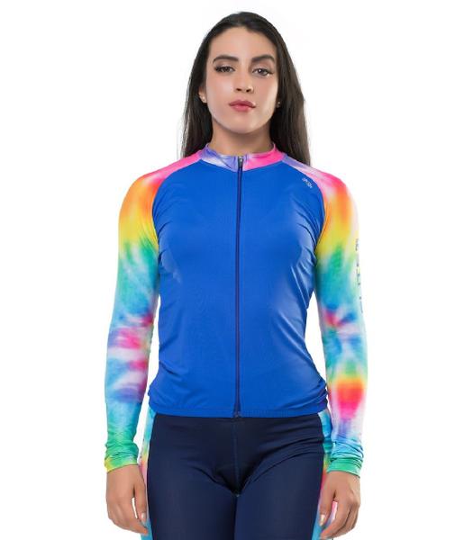 Camisa Elite Ciclismo Feminina - Royal Imagem de Camisa Elite Ciclismo Feminina - Royal