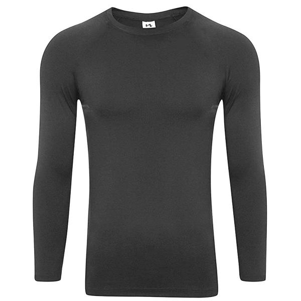 Imagem de Camisa Esportiva Proteçã Masculina Termica Segunda Pele Sol Esporte Preta Camiseta Original Reforçada Resistente Gelada