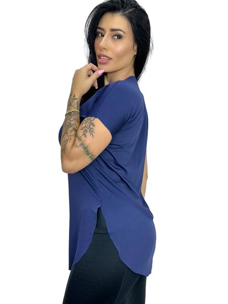 Imagem de camisa feminina blusa tapa bumbum academia