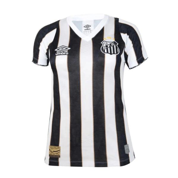 Imagem de Camisa Feminina Santos FC Uniforme 2 2024 Listrada Umbro Original