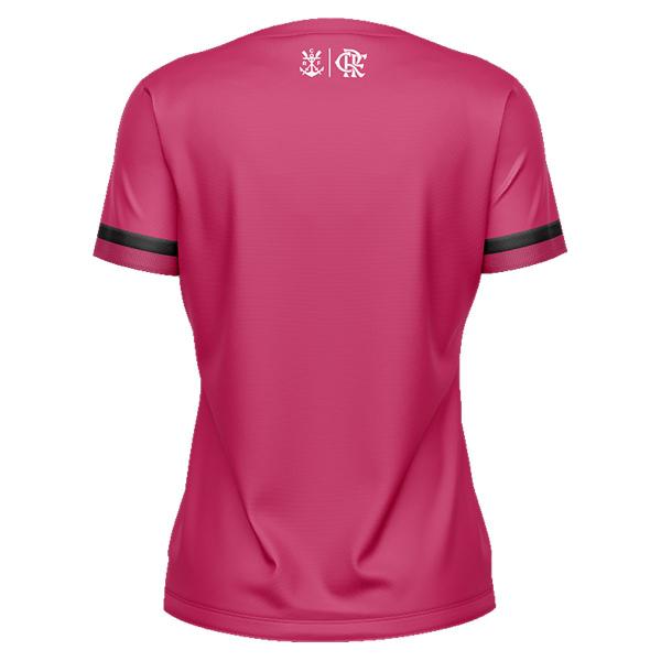 Imagem de Camisa Flamengo Feminina Sun Outubro Rosa Oficial Babylook