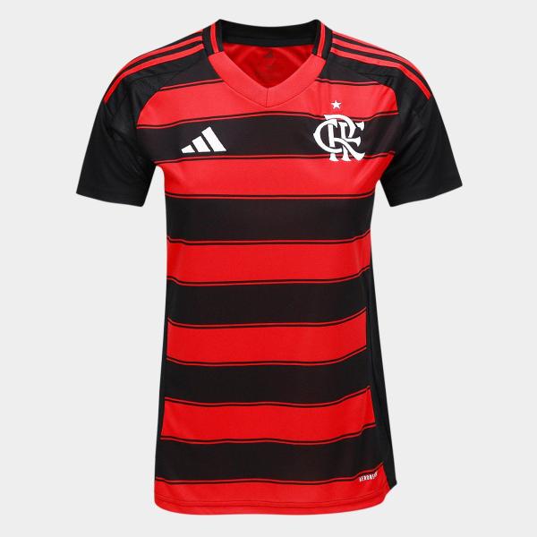 Camisa Flamengo I 25/26 s/n Torcedor Adidas Feminina Camisa Flamengo I 25/26 s/n Torcedor Adidas Feminina