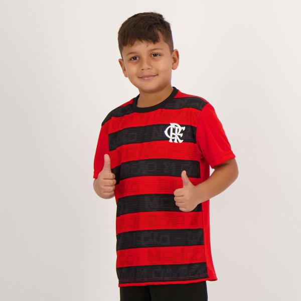 Imagem de Camisa Flamengo Shout Infantil Vermelha e Preta