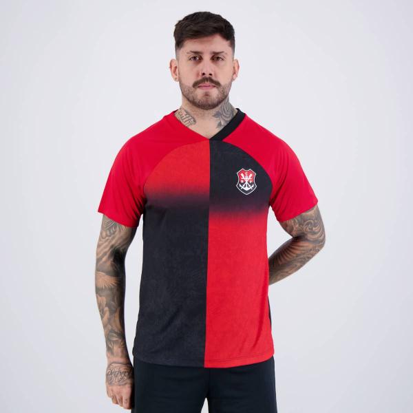 Imagem de Camisa Flamengo Vintém Preta e Vermelha