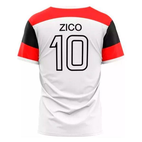 Imagem de Camisa Flamengo Zico Retrô Infantil Branco Original Braziline