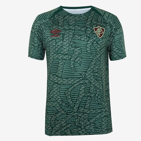 Camisa Fluminense 24/25 s/n Aquecimento Umbro Masculina Imagem de Camisa Fluminense 24/25 s/n Aquecimento Umbro Masculina