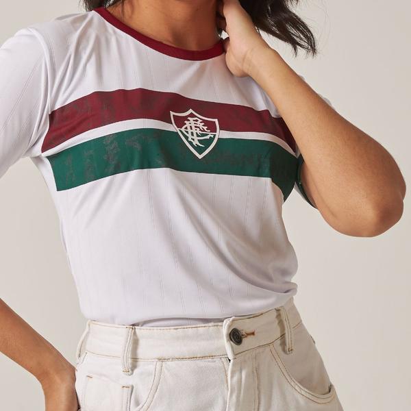 Imagem de Camisa Fluminense Baby Look Stencil - Feminina