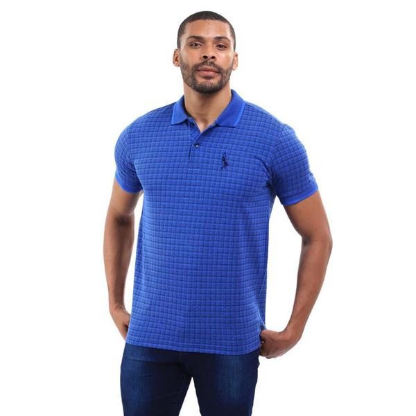 Camisa Gola Polo Xadrez Masculina Manga Curta Algodão - John Pull Imagem de Camisa Gola Polo Xadrez Masculina Manga Curta Algodão