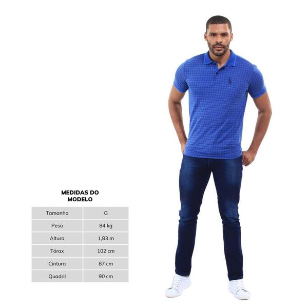 Camisa Gola Polo Xadrez Masculina Manga Curta Algodão - John Pull Imagem de Camisa Gola Polo Xadrez Masculina Manga Curta Algodão