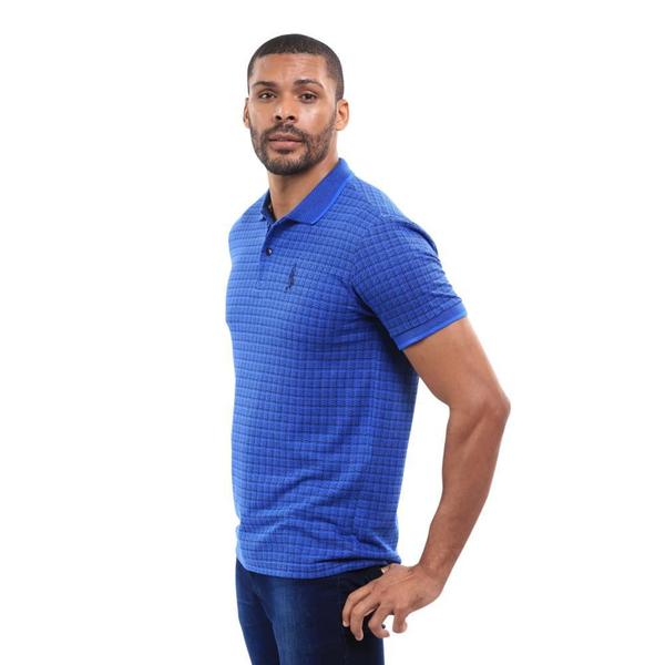 Camisa Gola Polo Xadrez Masculina Manga Curta Algodão - John Pull Imagem de Camisa Gola Polo Xadrez Masculina Manga Curta Algodão