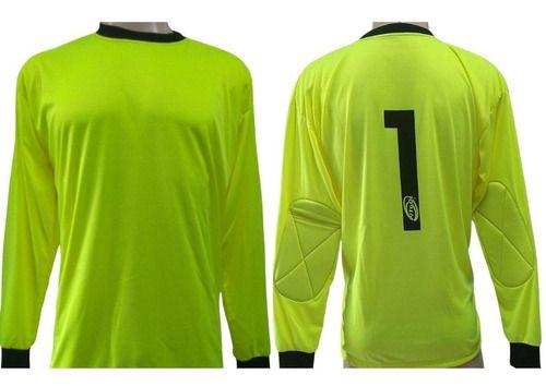 Imagem de Camisa Goleiro Infantil Com Espuma No Cotovelo Acolchoada