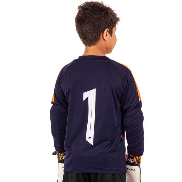 Imagem de Camisa Goleiro Infantil Poker Orbit Manga Longa Azul Marinho 04459