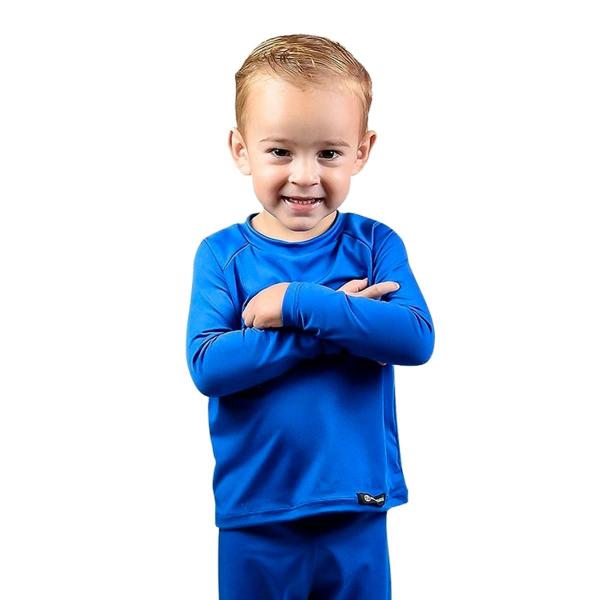 Camisa Infantil Criança Manga Longa Segunda Pele Termica Azul Royal - ADStore Imagem de Camisa Infantil Criança Manga Longa Segunda Pele Termica Azul Royal