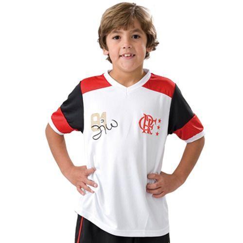 Imagem de Camisa Infantil Do Flamengo Oficial Retro Zico Mundial/81 Nf - Branco - 2