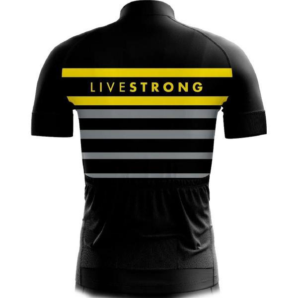 Imagem de Camisa Infantil Kids Ciclismo Criança Livestrong Manga Curta Dryfit Proteção Uv