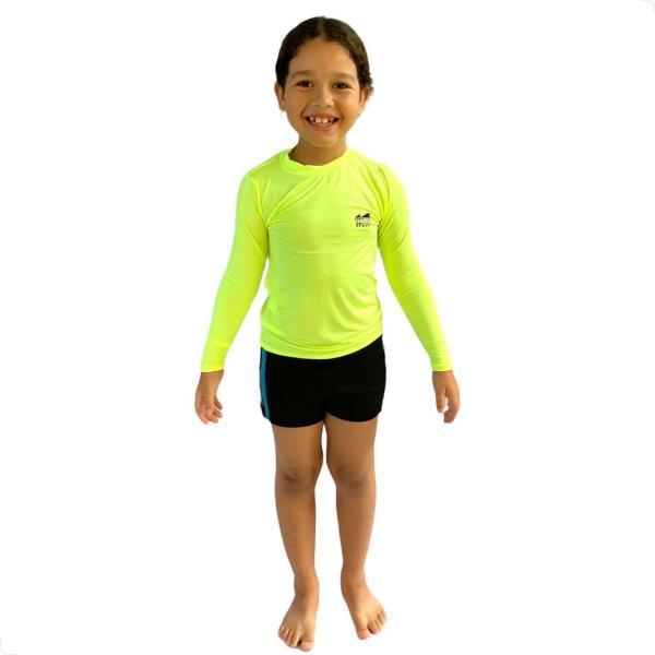 Imagem de Camisa Infantil Menino Com Proteção Fator 50+ Para Praia e Piscina