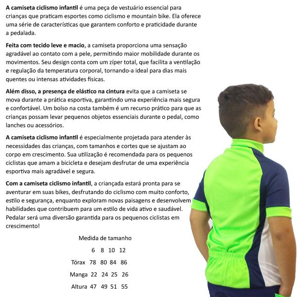 Imagem de Camisa infantil para Ciclismo com bolso