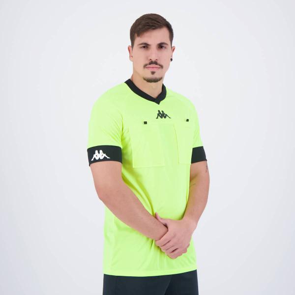 Imagem de Camisa Kappa Árbitro Verde-Limão