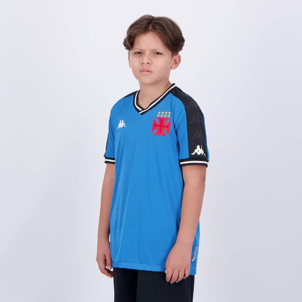 Imagem de Camisa Kappa Vasco Goleiro 2024 Juvenil Azul