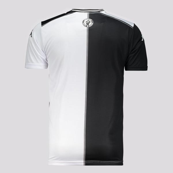 Imagem de Camisa Kappa Vasco Respeito e Igualdade Preta e Branca