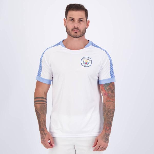 Imagem de Camisa Mancherster City Cuttings Branca e Azul