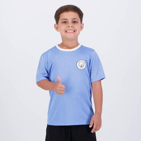 Imagem de Camisa Manchester City Citizens Infantil Azul