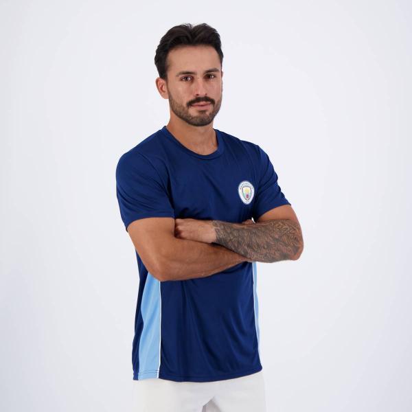 Imagem de Camisa Manchester City Dry Fit Marinho e Azul